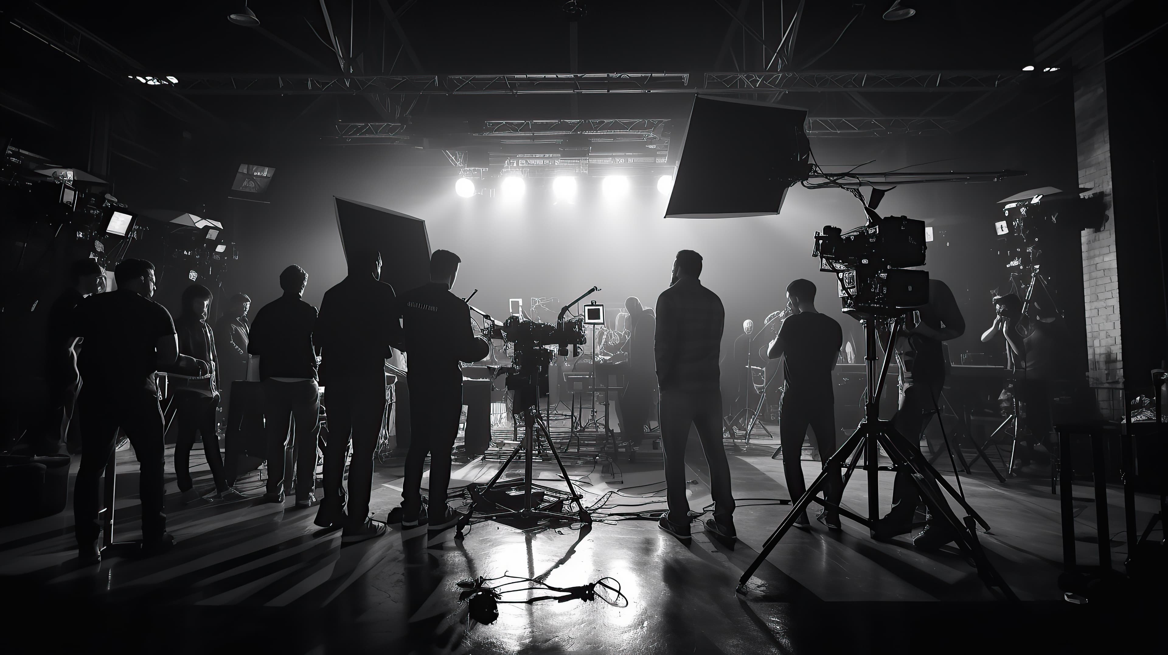 Filmmaker on set